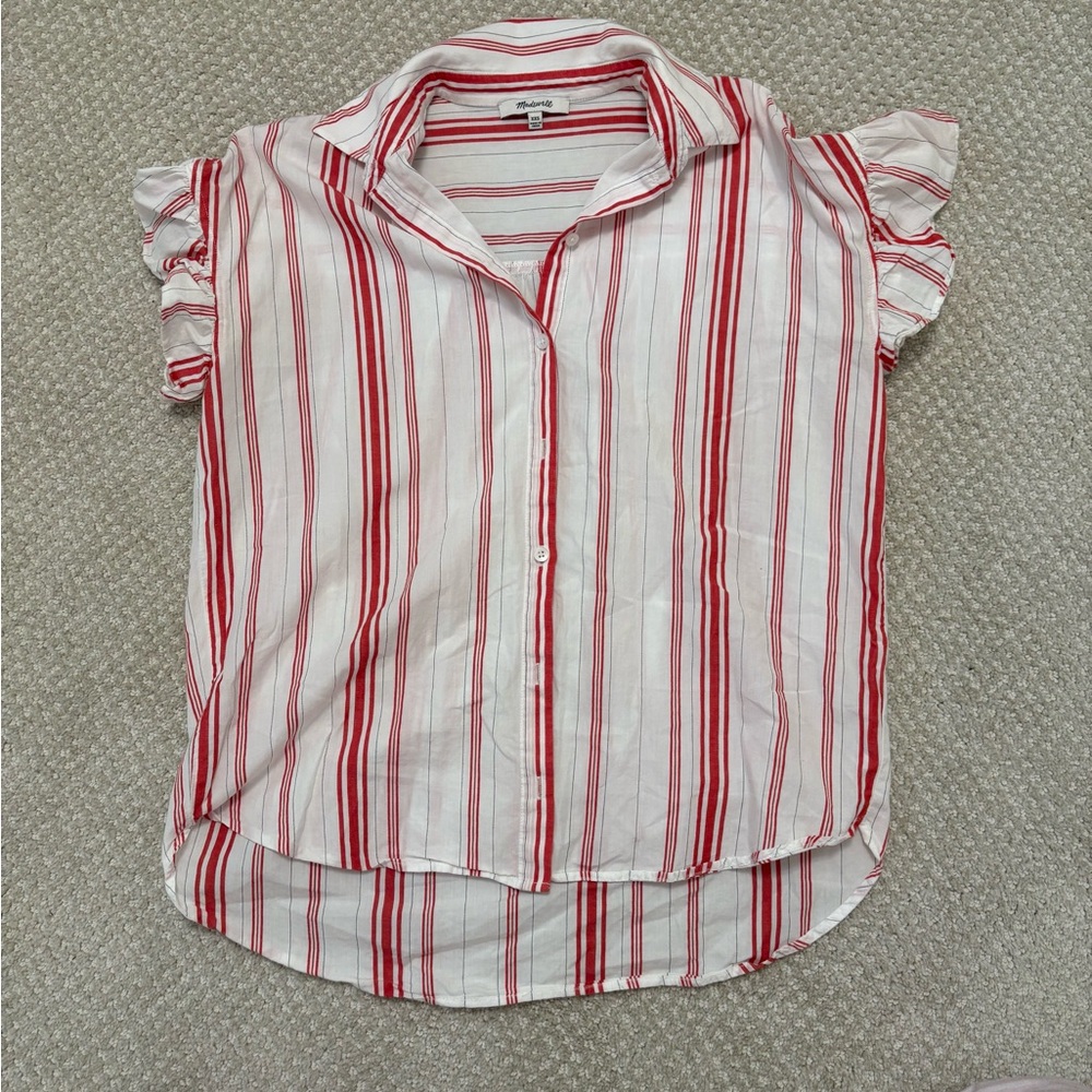 Red and White Striped shirt